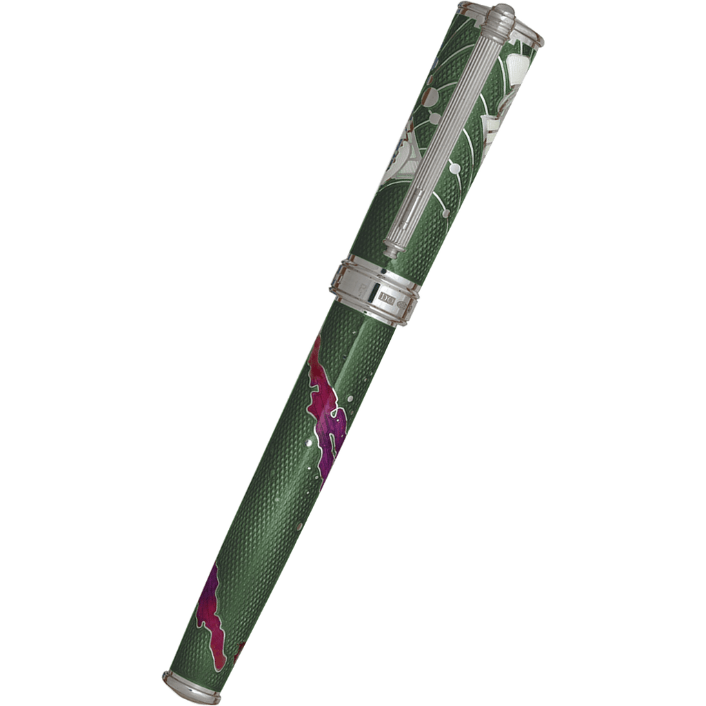 David Oscarson Edwin Hubble Rollerball Pen - Galactic Green - Pen Boutique Ltd