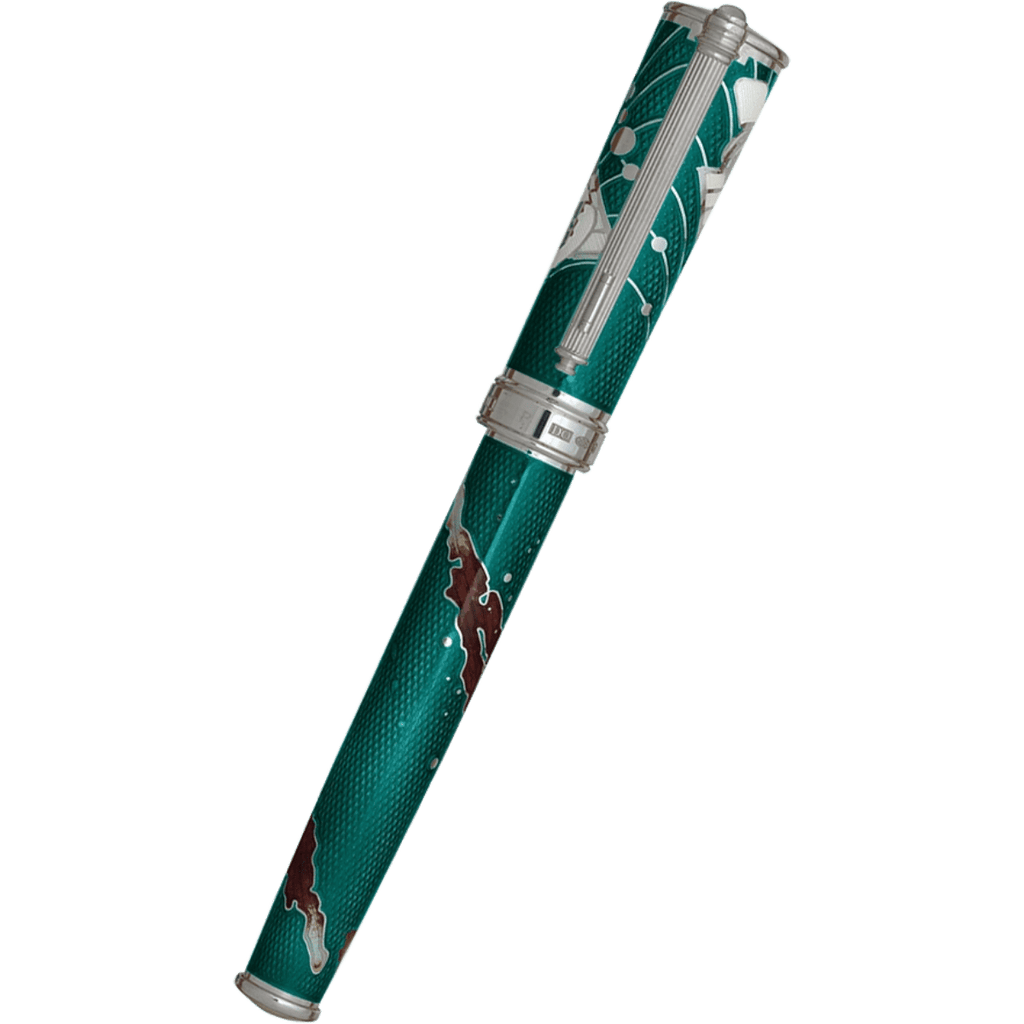 David Oscarson Edwin Hubble Rollerball Pen - Teal Dawn - Pen Boutique Ltd