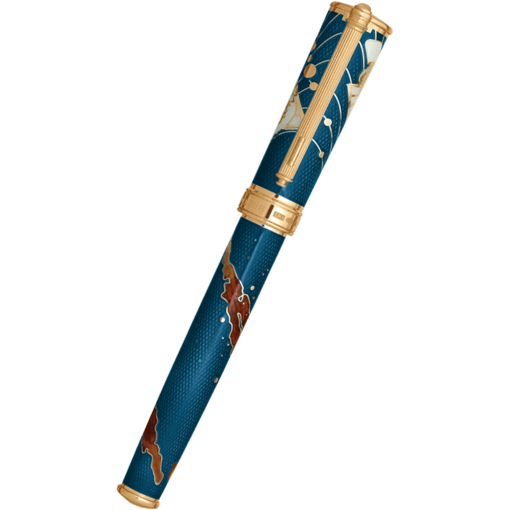 David Oscarson Edwin Hubble Rollerball Pen - Twilight Blue - Pen Boutique Ltd
