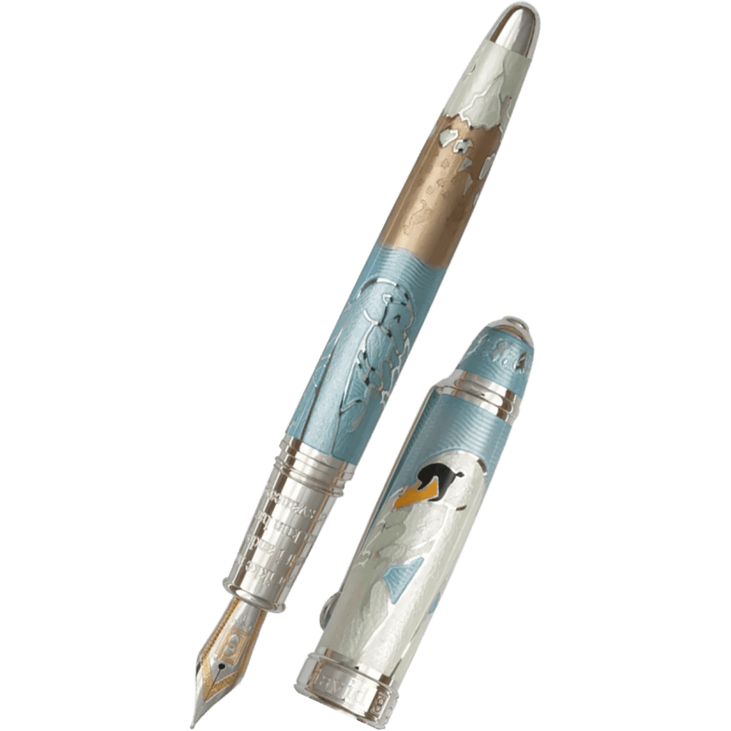 David Oscarson Hans Christian Andersen Fountain Pen - Azure Copper White - Pen Boutique Ltd