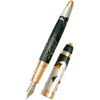 David Oscarson Hans Christian Andersen Fountain Pen - Black White Gold - Pen Boutique Ltd