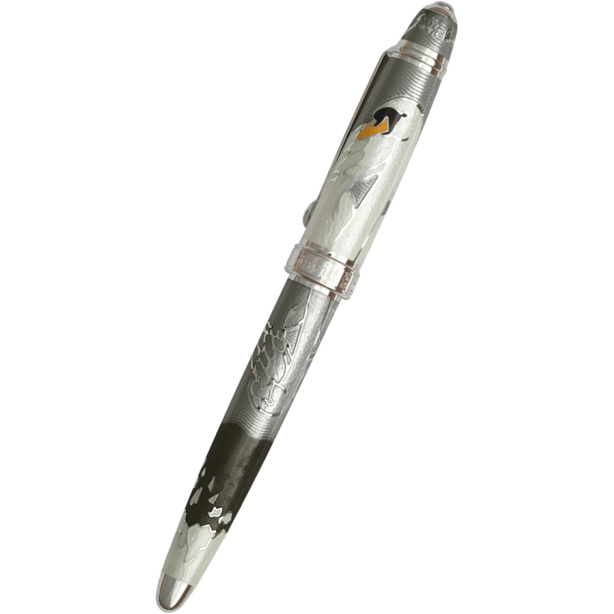David Oscarson Hans Christian Andersen Fountain Pen - Grey Black White - Pen Boutique Ltd