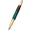 David Oscarson Hans Christian Andersen Fountain Pen - Teal Coffee White Gold - Pen Boutique Ltd