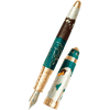 David Oscarson Hans Christian Andersen Fountain Pen - Teal Coffee White Gold - Pen Boutique Ltd