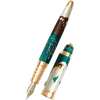 David Oscarson Hans Christian Andersen Fountain Pen - Teal Coffee White Gold - Pen Boutique Ltd
