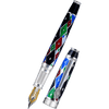 David Oscarson Harlequin Fountain Pen - Opaque Black/Onyx - Pen Boutique Ltd