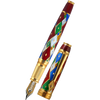 David Oscarson Harlequin Fountain Pen - Ruby Red-Pen Boutique Ltd
