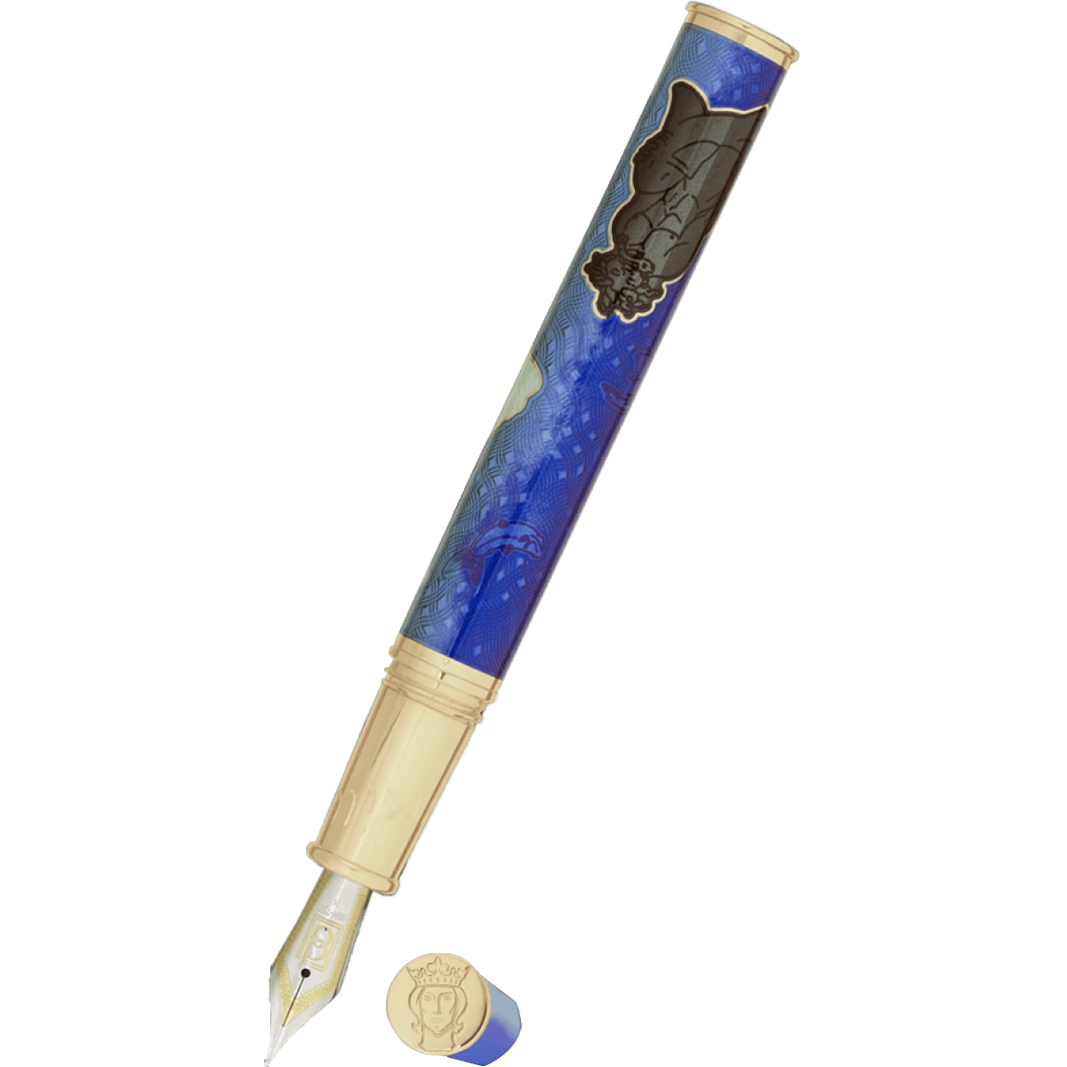 David Oscarson Marriage of the Waters Fountain Pen - Azure Blue - Pen Boutique Ltd