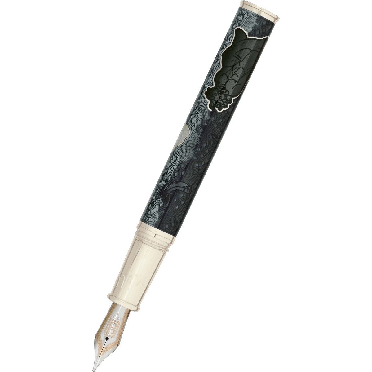 David Oscarson Marriage of the Waters Fountain Pen - Grey - Pen Boutique Ltd
