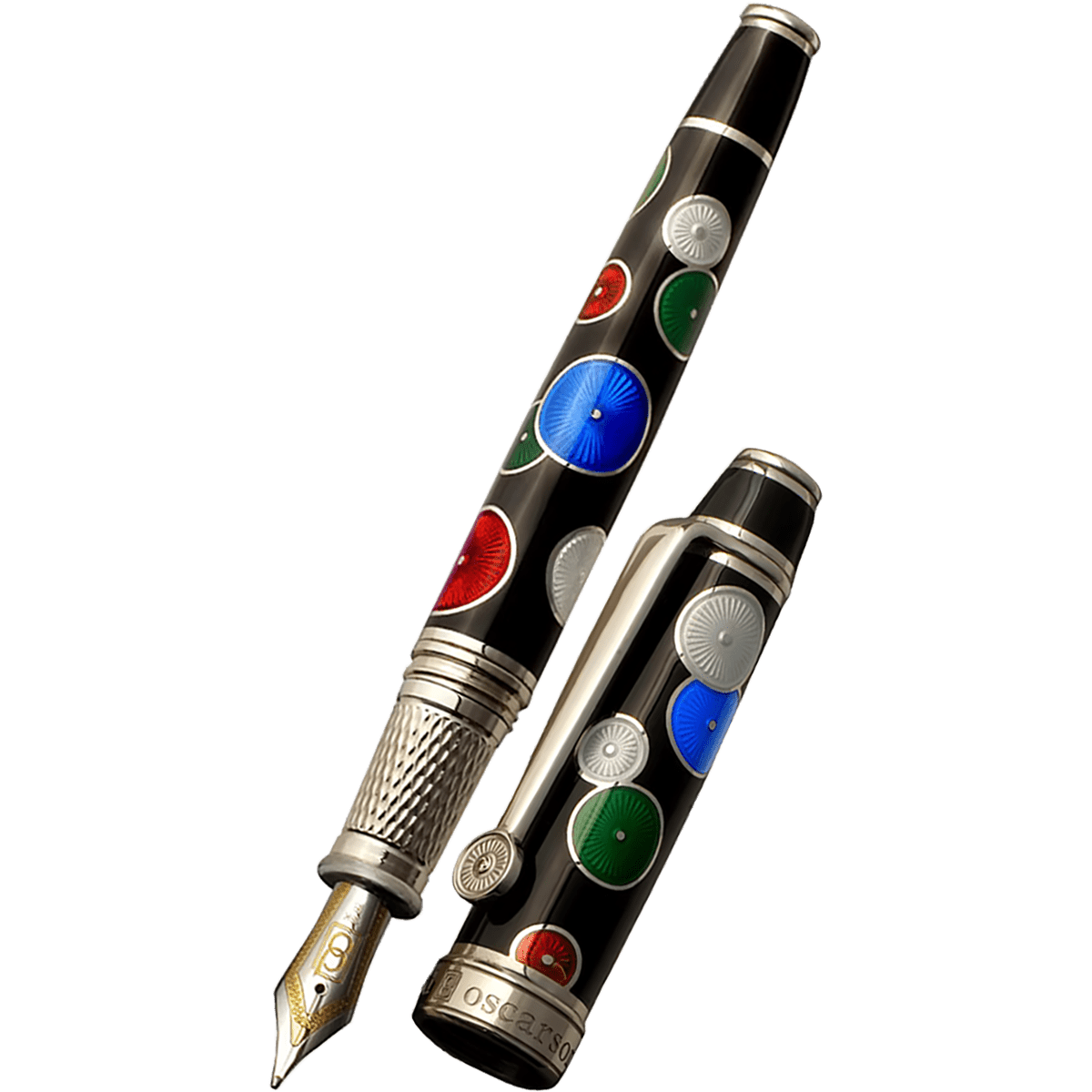 David Oscarson Pierrot Pierrette Fountain Pen - Black (Limited Edition) - Pen Boutique Ltd