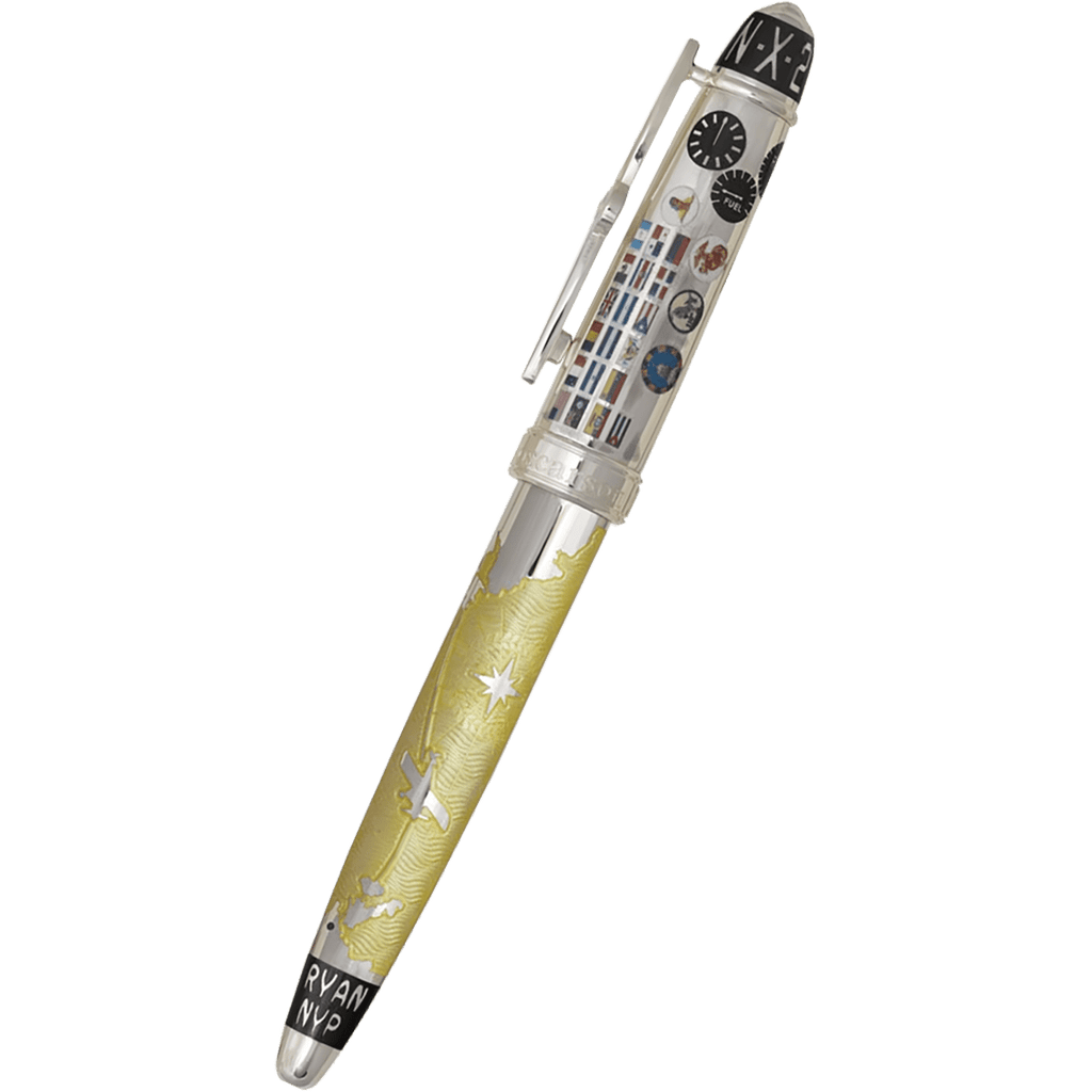 David Oscarson Spirit of St. Louis Rollerball Pen - Charles Lindbergh Sunburst - Pen Boutique Ltd