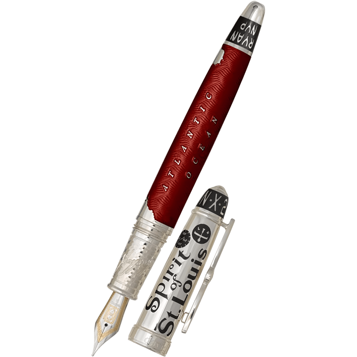David Oscarson Spirit of St. Louis Fountain Pen - Charles Lindbergh Sunset - Pen Boutique Ltd