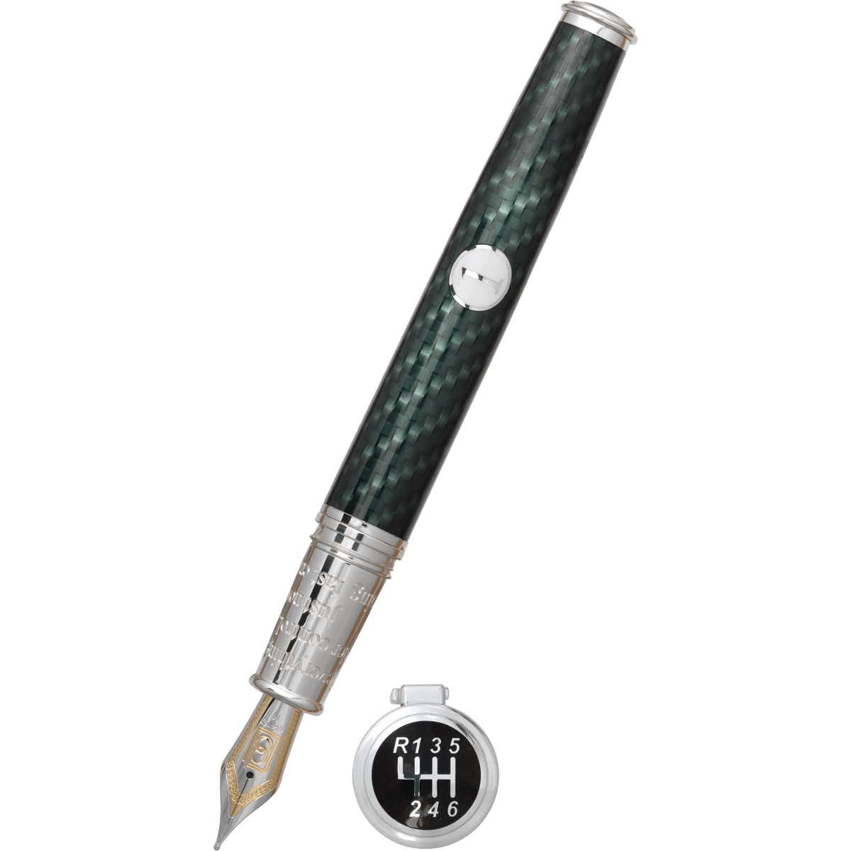 David Oscarson Take It To The Limit Fountain Pen - Sky Blue Carbon - Pen Boutique Ltd