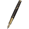 David Oscarson Tesla Fountain Pen - Translucent Black - Gold Trim - Pen Boutique Ltd