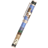 David Oscarson America The Beautiful Rollerball Pen - Azure Blue - Silver Trim (Limited Edition) - Pen Boutique Ltd