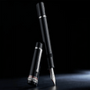 Delta Fountain Pen - DV Original - Black - Sterling Silver Trims - 14K (Oversize) - Pen Boutique Ltd
