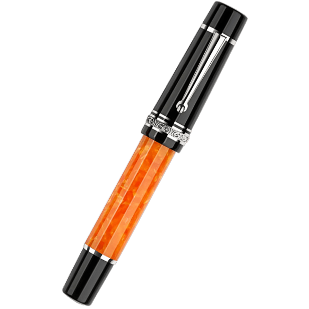 Delta Fountain Pen - DV Original - Palladium Trim - 14K (Oversize) - Pen Boutique Ltd