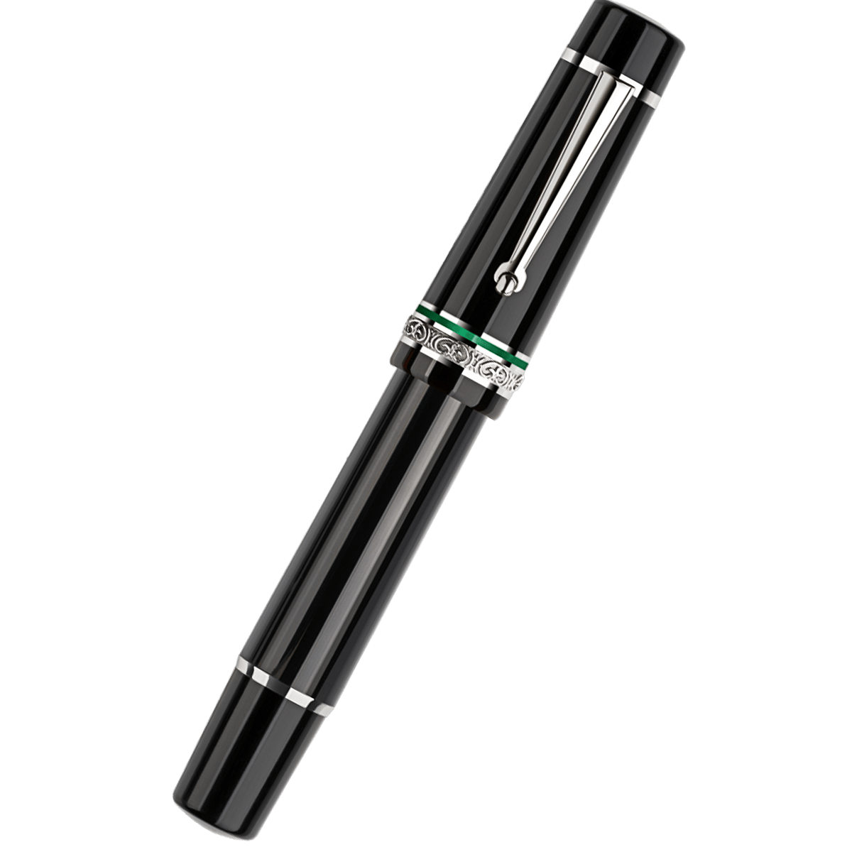 Delta Fountain Pen - Magnifica DV - Green - 14K (Oversize) - Pen Boutique Ltd