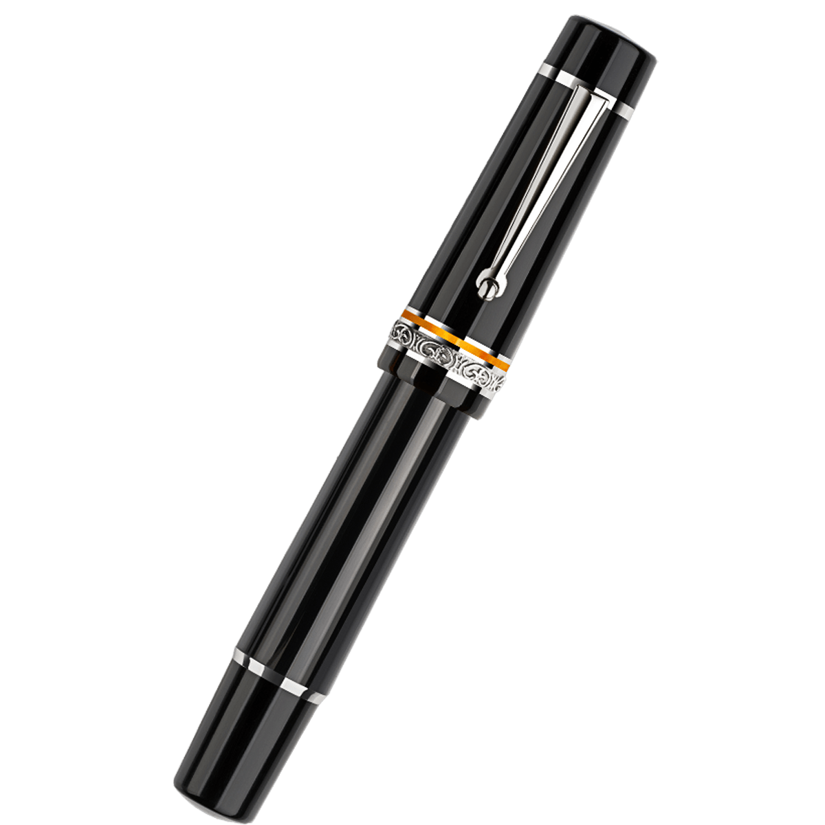 Delta Fountain Pen - Magnifica DV - Orange - 14K (Oversize) - Pen Boutique Ltd