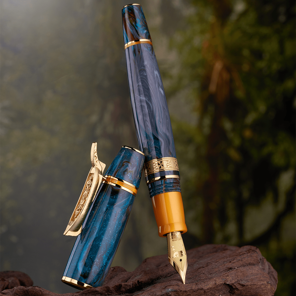 Delta Indigenous People Fountain Pen - Bajau - 14K Gold Nib (Limited Edition) - Pen Boutique Ltd