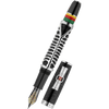 Delta Indigenous People Fountain Pen - Simbu Dancing Skeletons - Black - Silver Cage (Limited Edition) - Pen Boutique Ltd