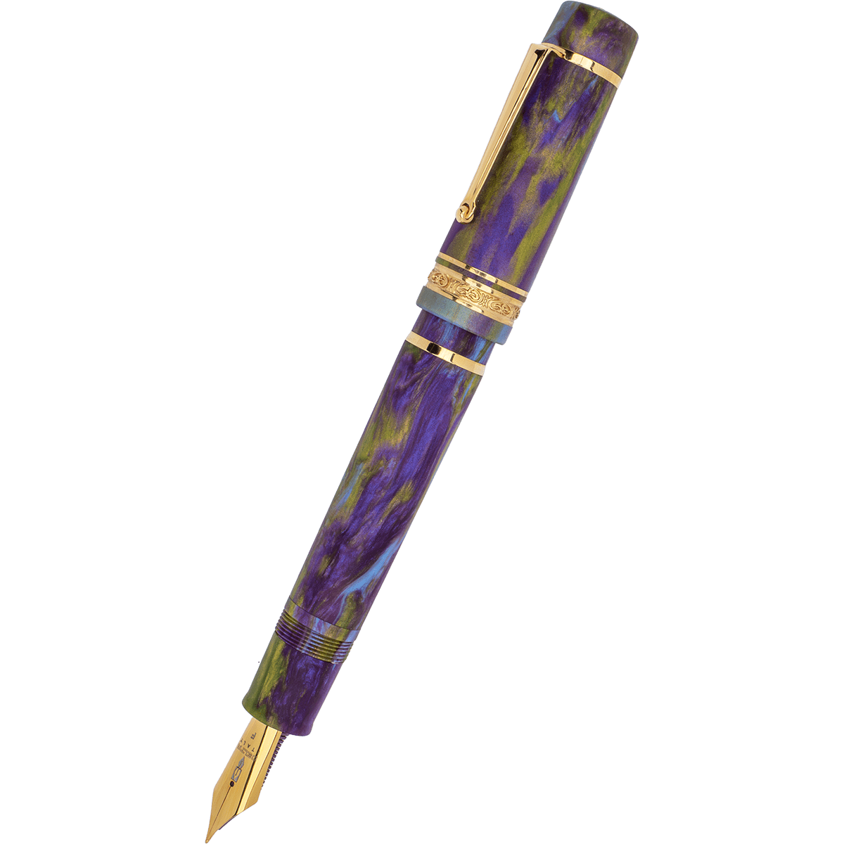 Delta Limited Edition Fountain Pen - DV 2.0 - Wisteria Walk - Gold Trim (Oversize) - Pen Boutique Ltd