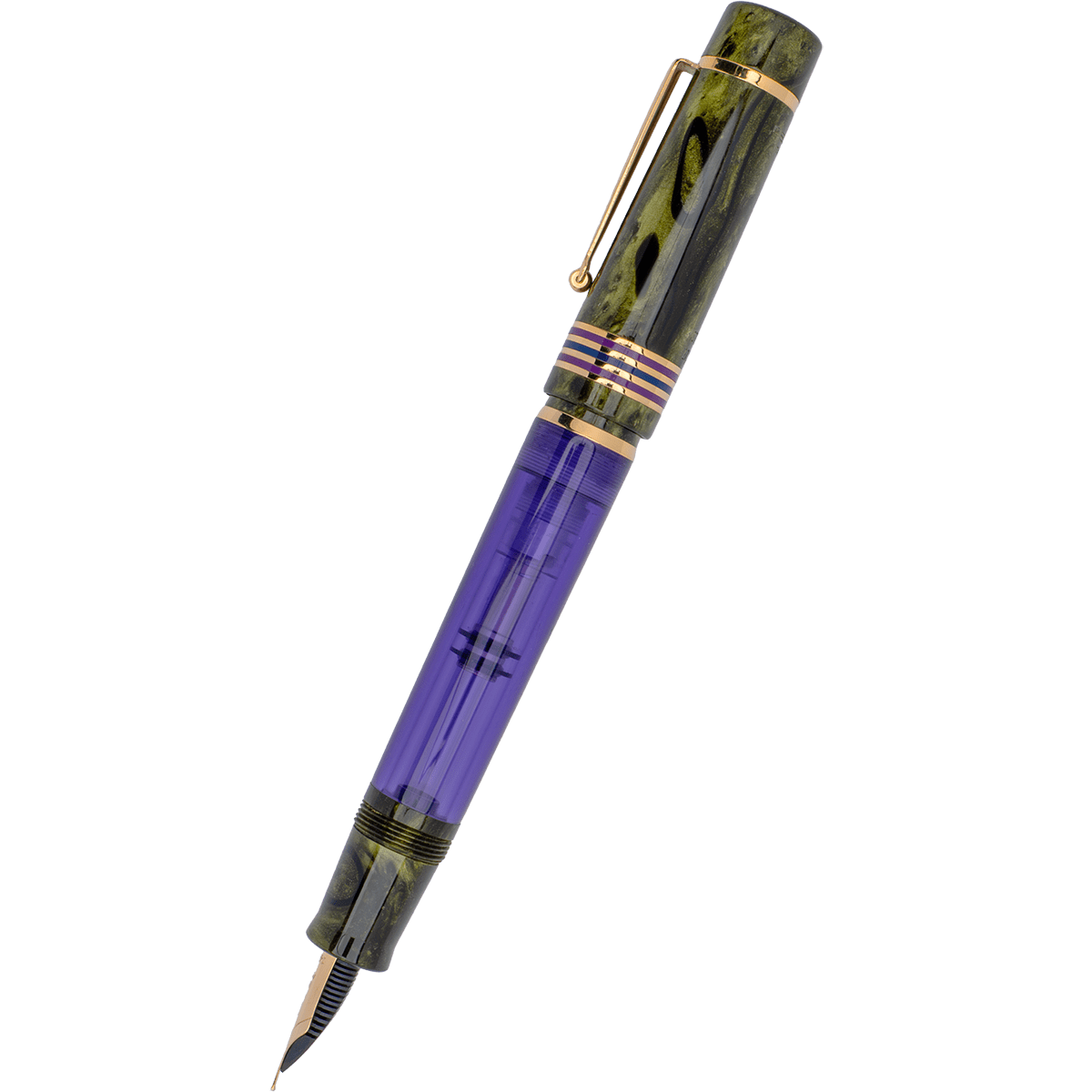 Delta Limited Edition Fountain Pen - Four Rings Misteria - 14K Gold - Pen Boutique Ltd