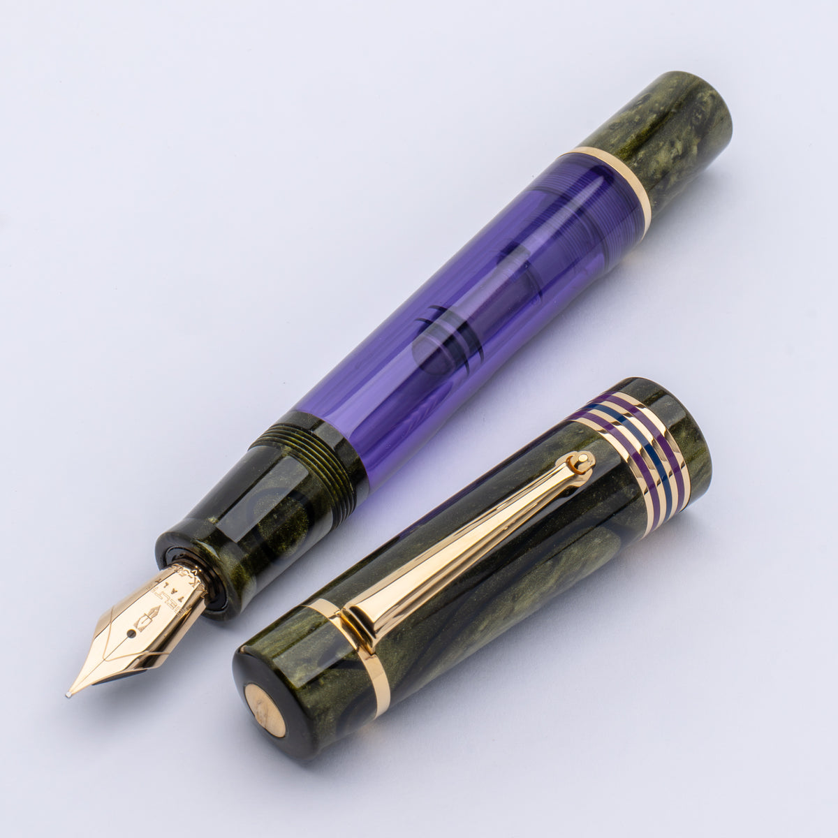 Delta Limited Edition Fountain Pen - Four Rings Misteria - 14K Gold - Pen Boutique Ltd
