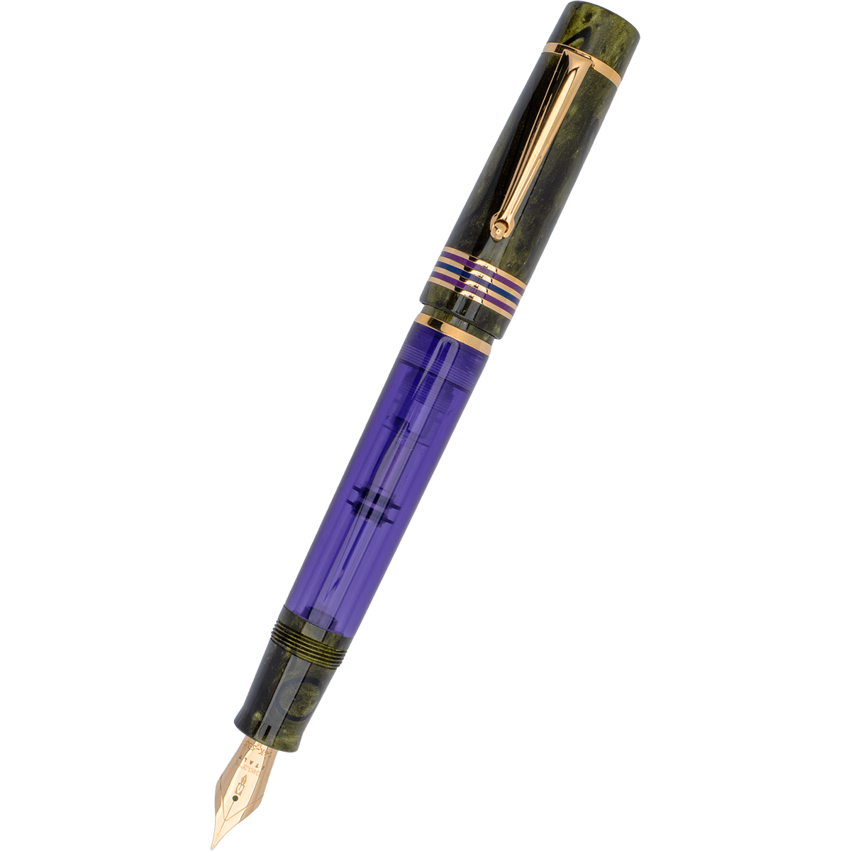 Delta Limited Edition Fountain Pen - Four Rings Misteria - 14K Gold - Pen Boutique Ltd