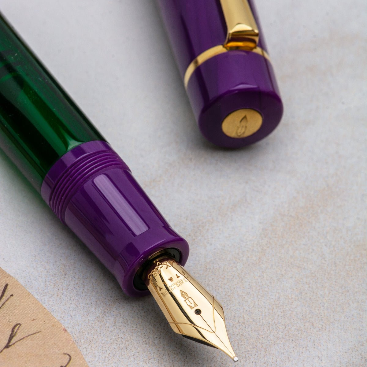 Delta Limited Edition Fountain Pen - Four Rings Sibilla - 14K Gold - Pen Boutique Ltd