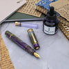 Delta Reservoir 2.0 Fountain Pen - Wisteria Walk - Yellow Gold Trim (Limited Edition) - Pen Boutique Ltd