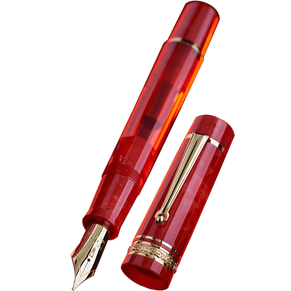 Delta DV Fountain Pen - Nobile (Red) - 18K Nib (Limited Edition) - Pen Boutique Ltd