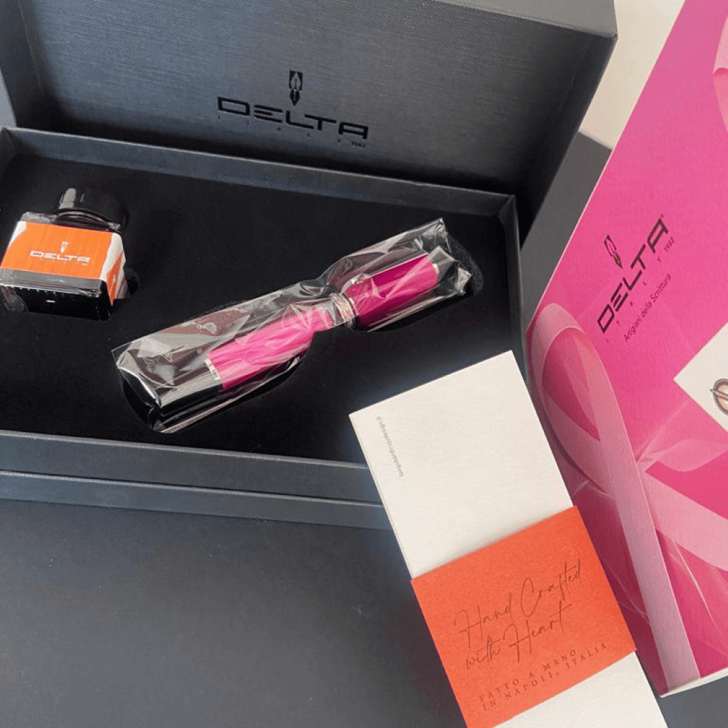 Delta DV Original Rosa Fountain Pen - Pink - Pen Boutique Exclusive - Pen Boutique Ltd