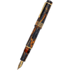 Delta DV Original Fountain Pen - Glow Up Oro - Gold Trim - Stainless Steel Nib (Mid Size) - Pen Boutique Ltd