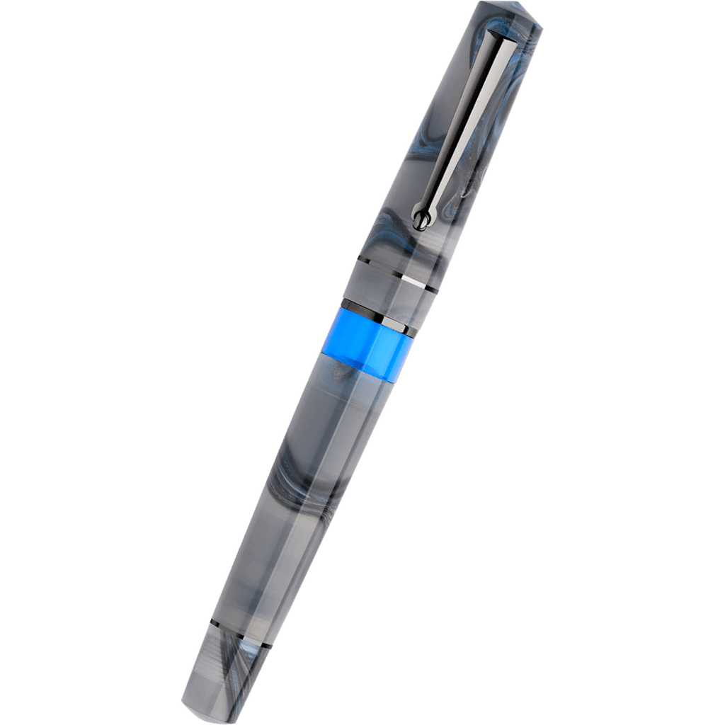 Delta Duna Reborn Fountain Pen - Grey Reflex - 14k Gold - Pen Boutique Ltd