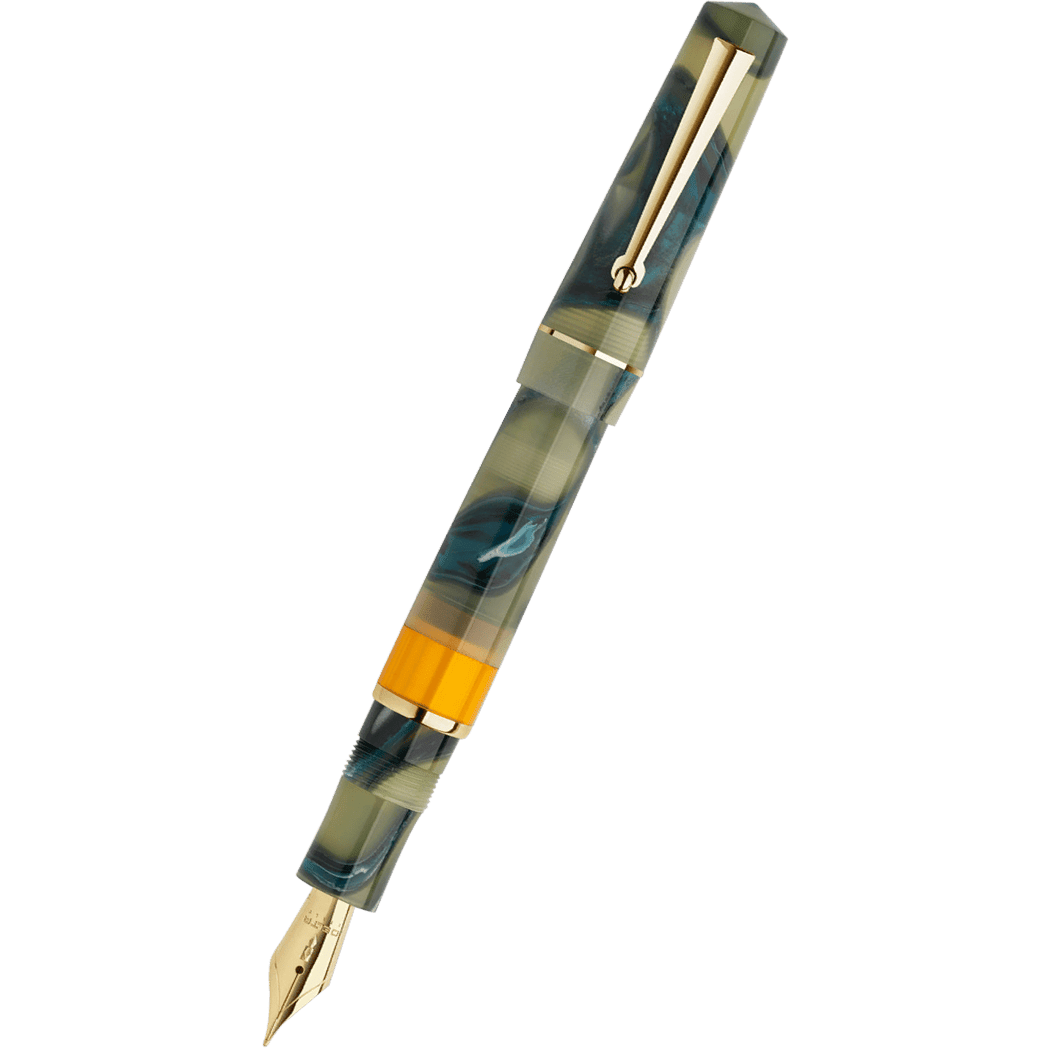 Delta Duna Reborn Fountain Pen - Yellow Horizon - 14k Gold - Pen Boutique Ltd