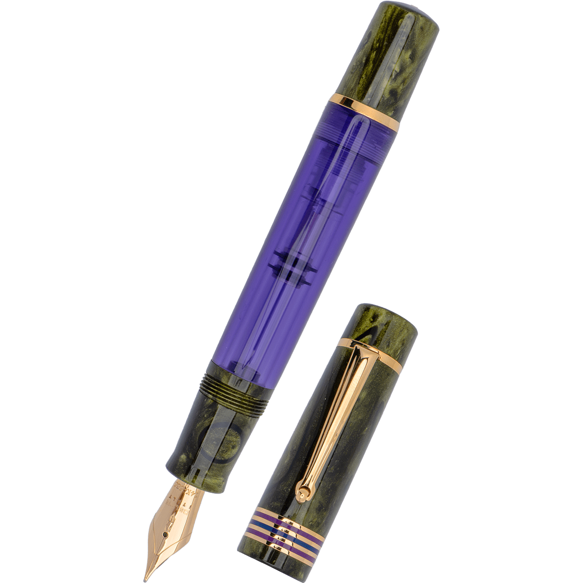 Delta Limited Edition Fountain Pen - Four Rings Misteria - 14K Gold - Pen Boutique Ltd