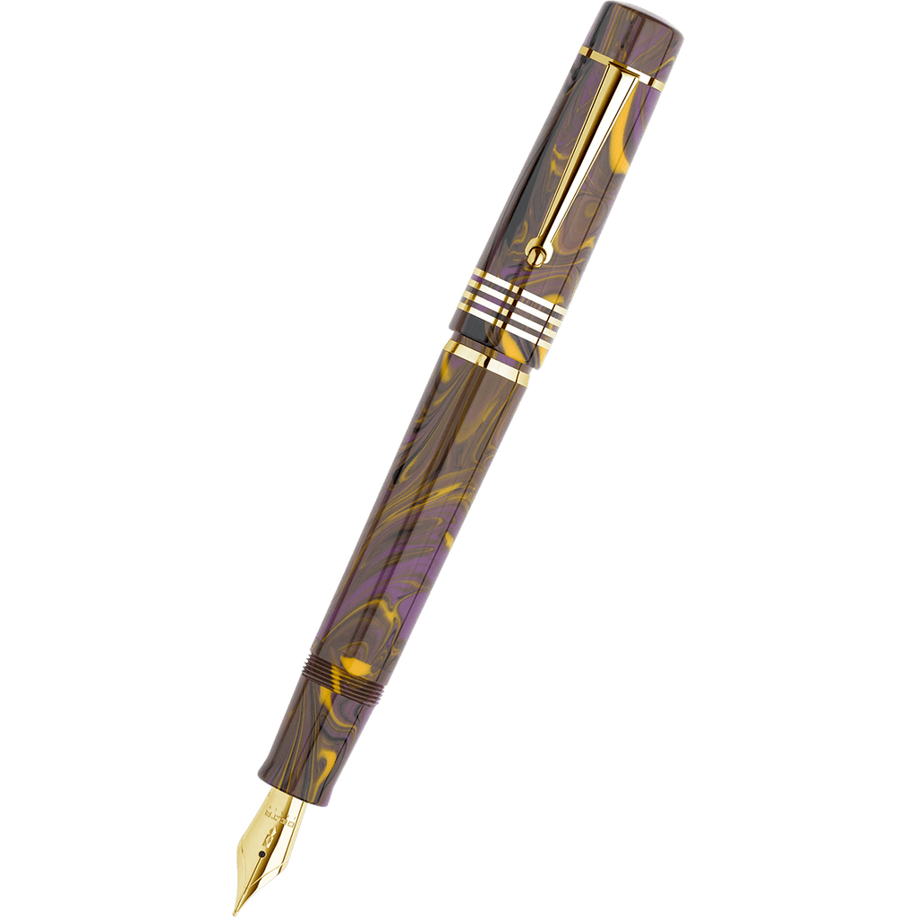 Delta Neo Gallery Fountain Pen - Iris - Gold Trim (Numbered Edition) - Pen Boutique Ltd