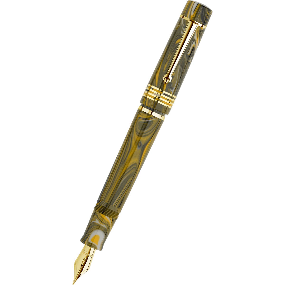 Delta Neo Gallery Fountain Pen - Marigold - Gold Trim (Numbered Edition) - Pen Boutique Ltd