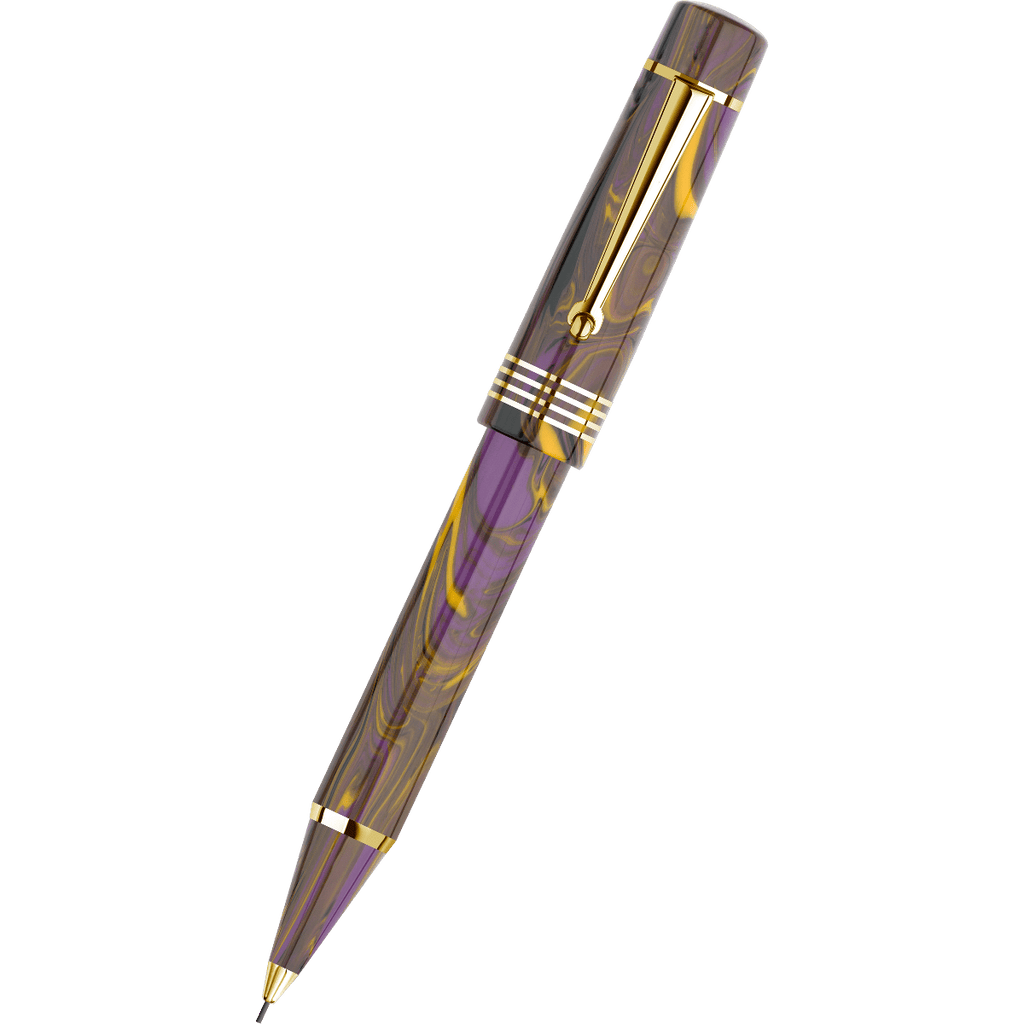 Delta Neo Gallery Mechanical Pencil - Iris - Gold Trim (Numbered Edition) - Pen Boutique Ltd