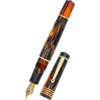 Delta DV Original Fountain Pen - Glow Up Oro - Gold Trim - Stainless Steel Nib (Mid Size) - Pen Boutique Ltd