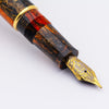Delta DV Original Fountain Pen - Glow Up Oro - Gold Trim - Stainless Steel Nib (Mid Size) - Pen Boutique Ltd