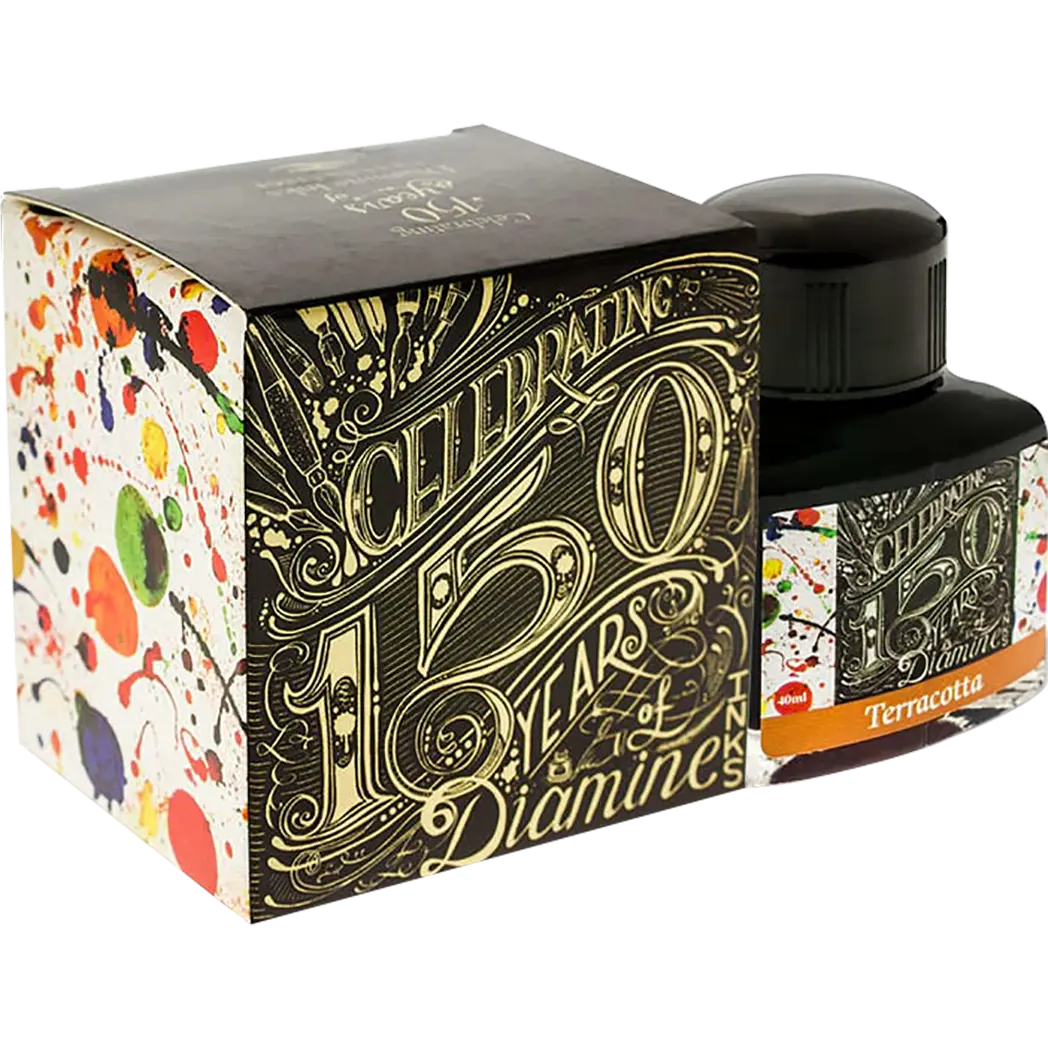 Diamine 150th Anniversary 40ml Terracotta-Pen Boutique Ltd