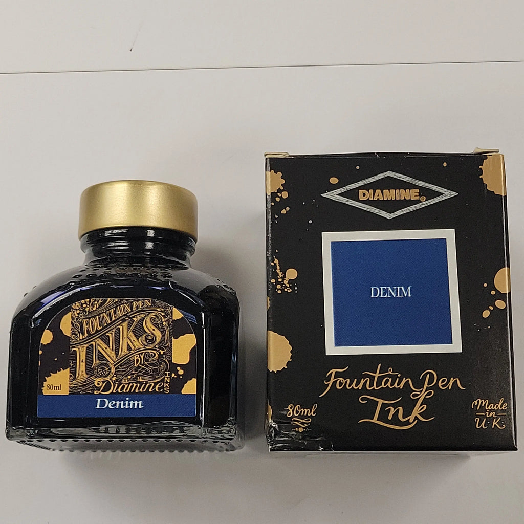 Diamine Ink Bottle - Denim - 80ml - Pen Boutique Ltd
