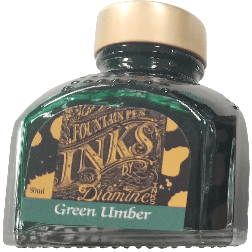 Diamine Ink Bottle - Green Umber - 80 ml - Pen Boutique Ltd