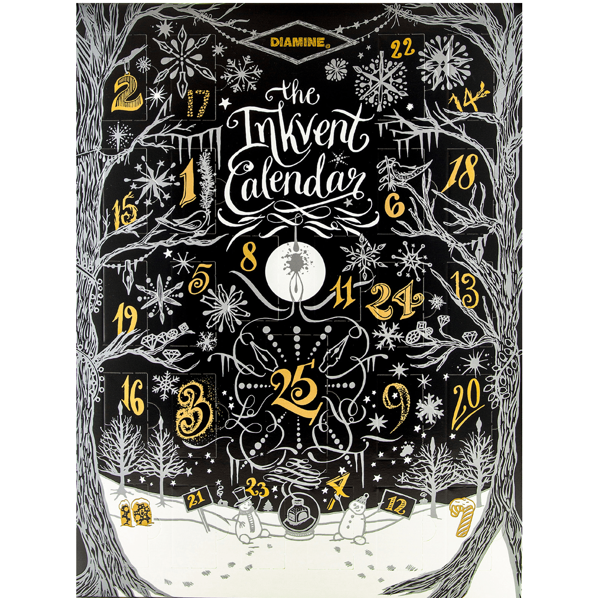 Diamine Inkvent Inks - 2024 Calendar (Black Edition) - Pen Boutique Ltd