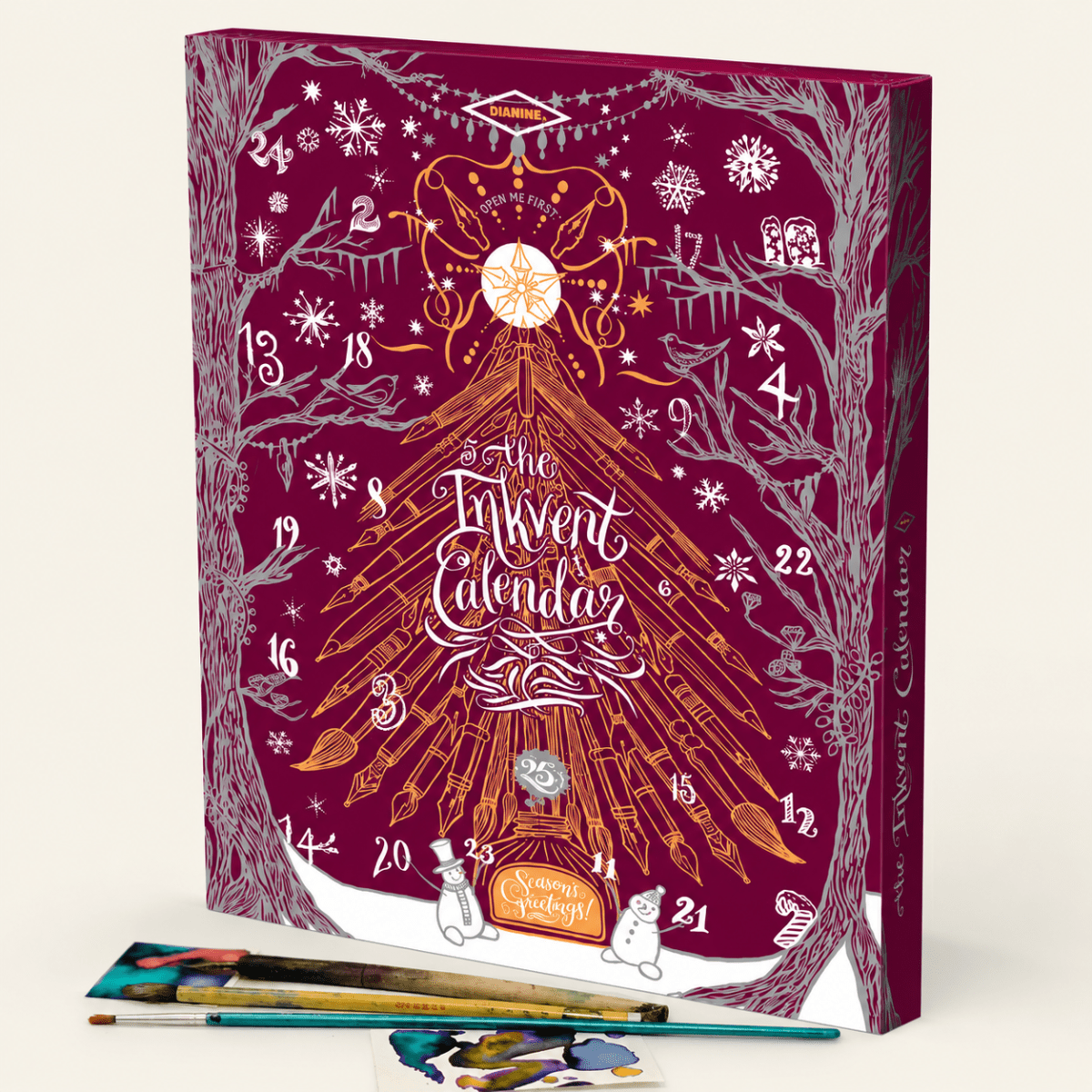 Diamine Inkvent Inks – 2026 Calendar (Burgundy Edition) - Pen Boutique Ltd