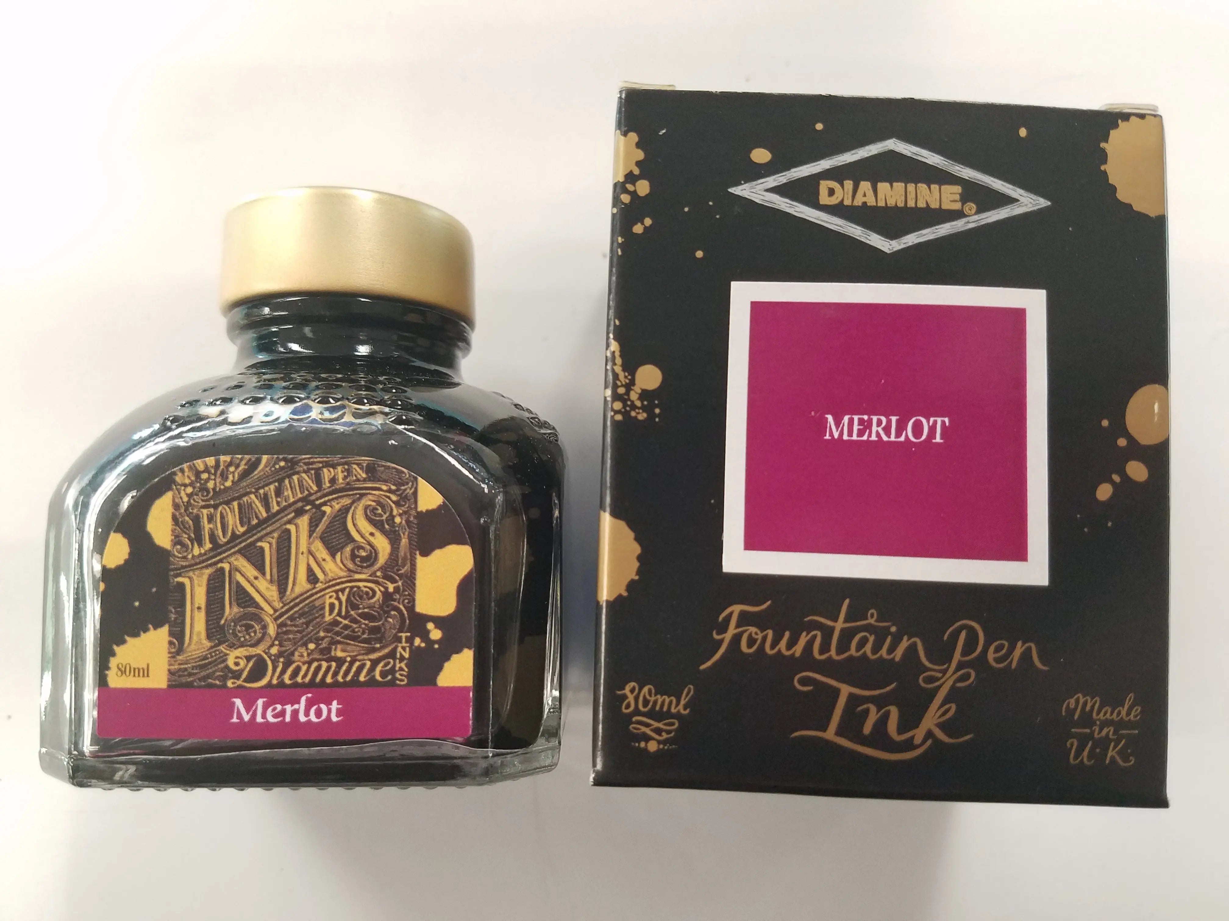 Diamine Merlot Ink Bottle - 80 ml - Pen Boutique Ltd