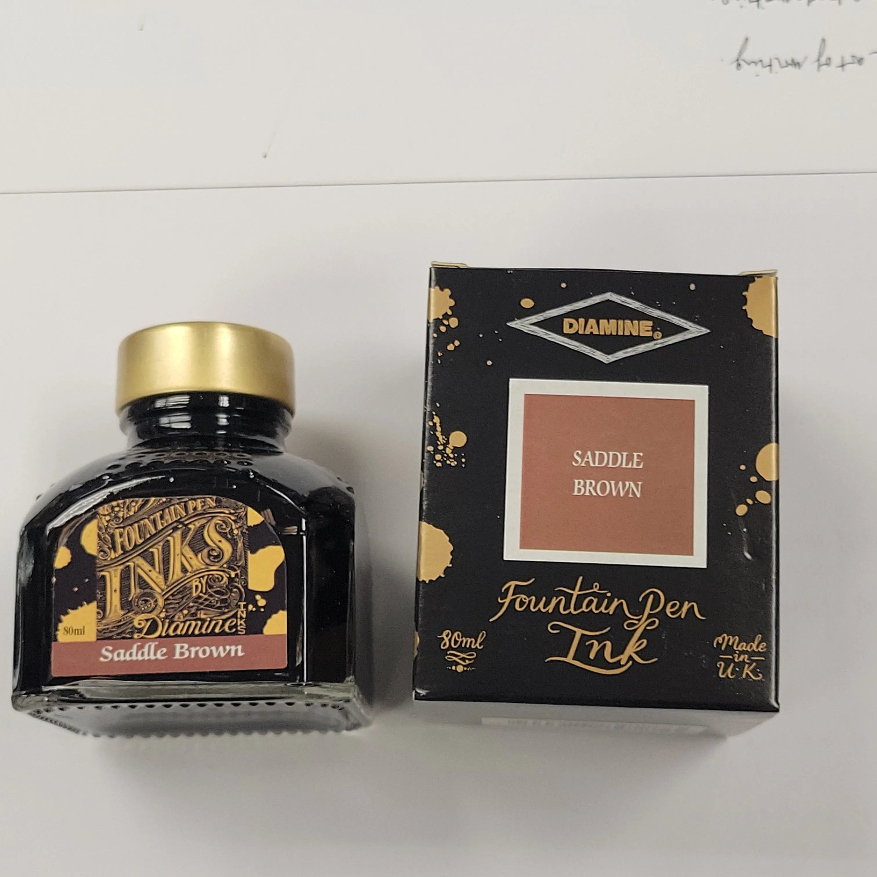 Diamine Saddle Brown Ink Bottle - 80 ml - Pen Boutique Ltd