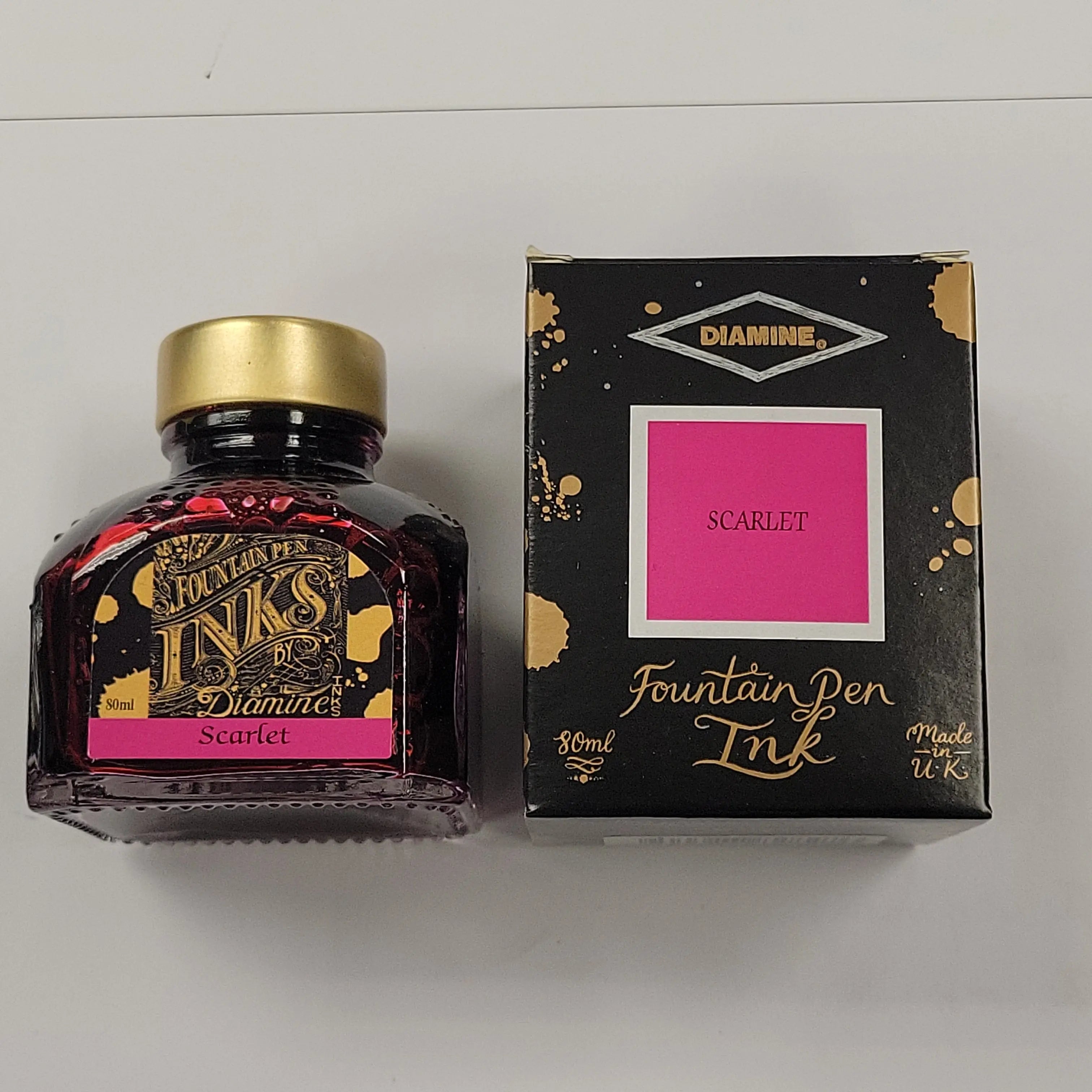 Diamine Scarlet Ink Bottle - 80 ml - Pen Boutique Ltd